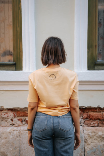 tricou clasic unisex fă ce "trebuie" simți galben