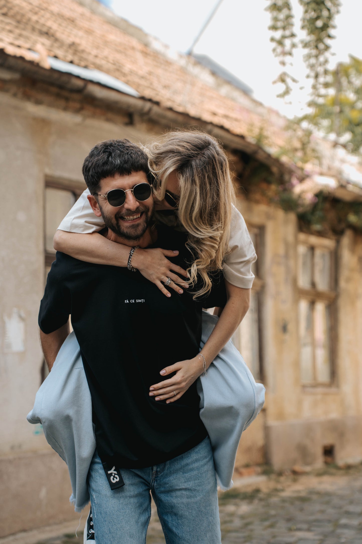 tricou oversized unisex minimalist negru